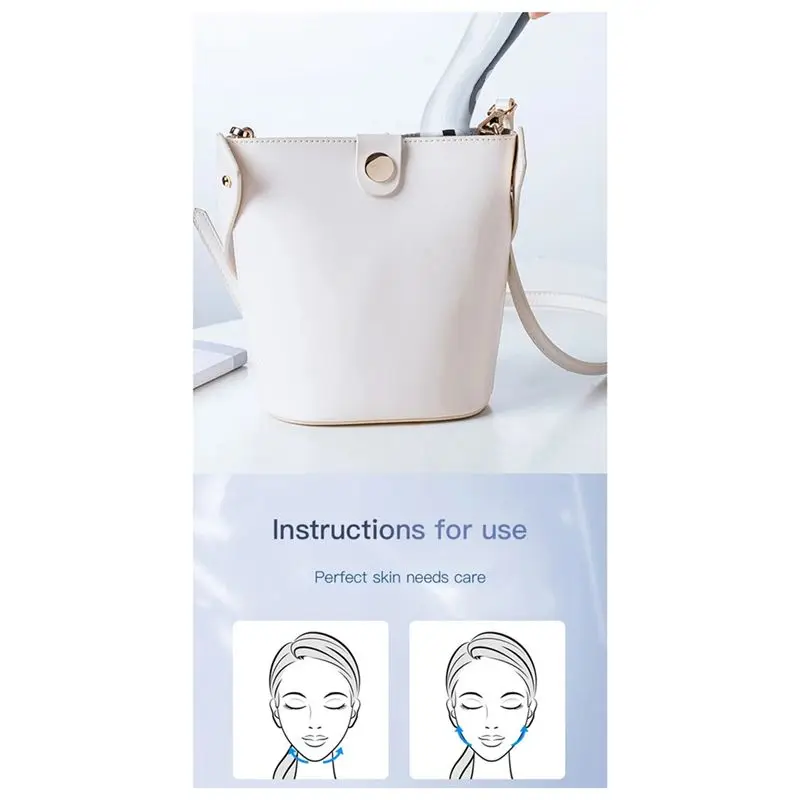 A94E-الكهربائية على شكل حرف V رفع الأسطوانة مدلك EMS مكركرنت سونيك الاهتزاز الوجه رفع الجلد تشديد تدليك الجمال #4