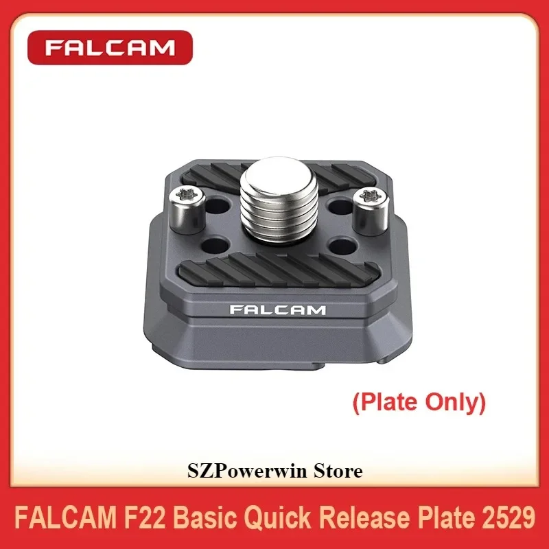 FALCAM F22 Basic Quick Release Plate with 1/4 Threaded Hole 1/4 Arri Locating Holes for Photographic Equipment (Plate Only)2529B