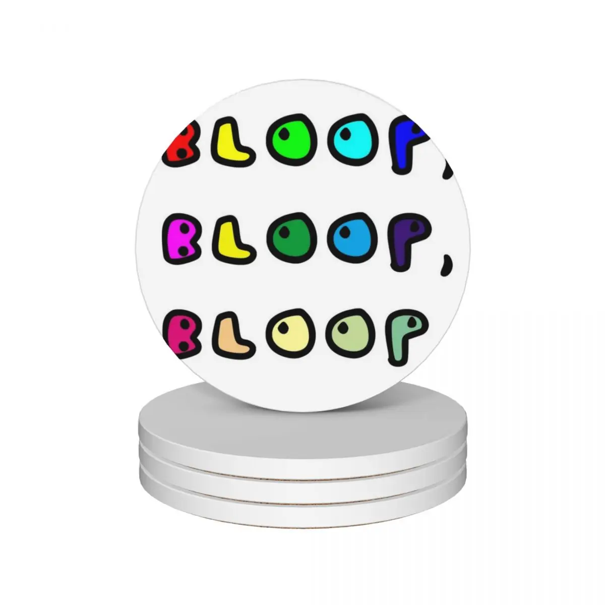 

Bloop, bloop, bloop! Ceramic Coasters (Set of 4) set for drinks for coffee mugs Tea cups Coasters