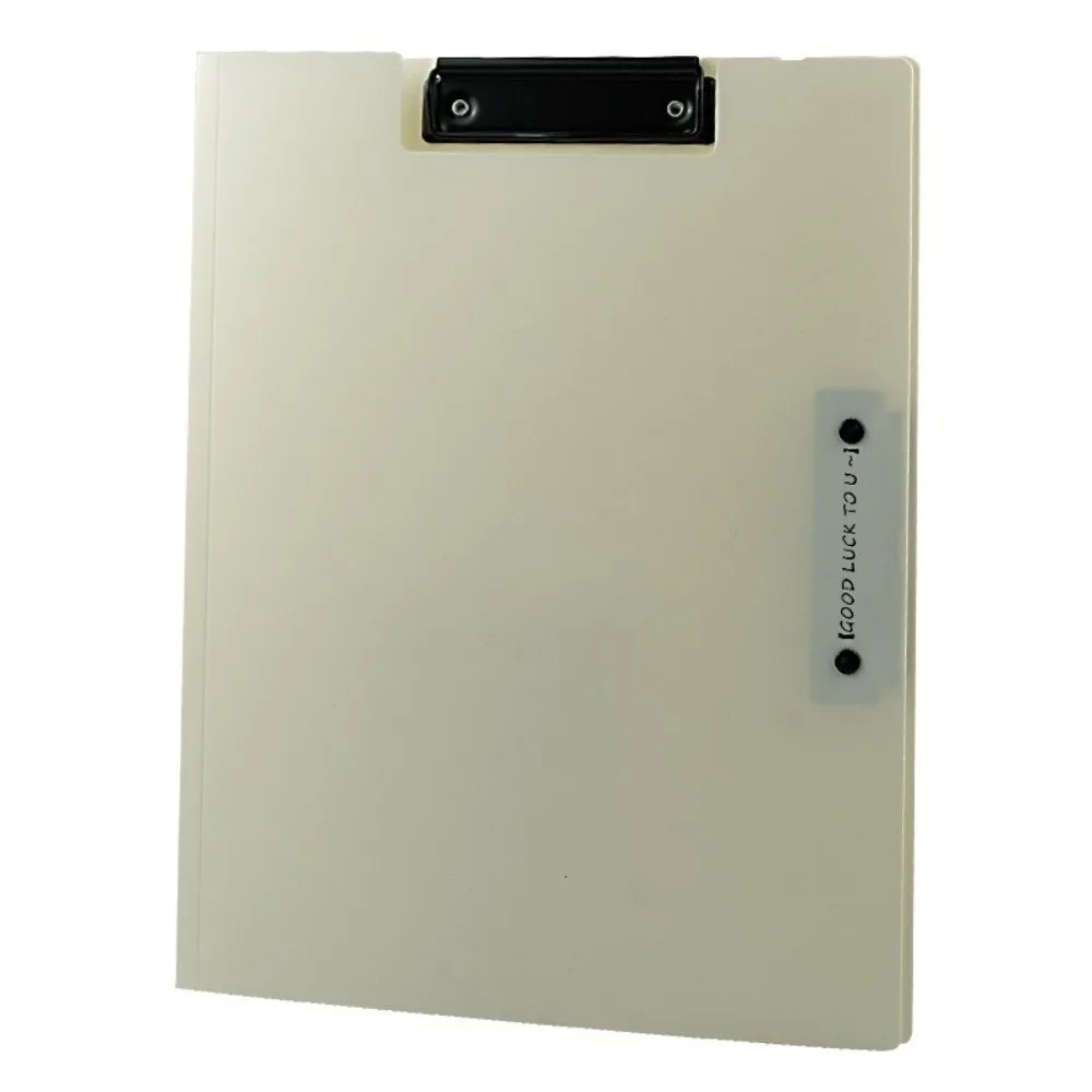 

Durable Multi Functional A4 File Folder Large Capacity Double Clips Clipboard File Organizer Office Use
