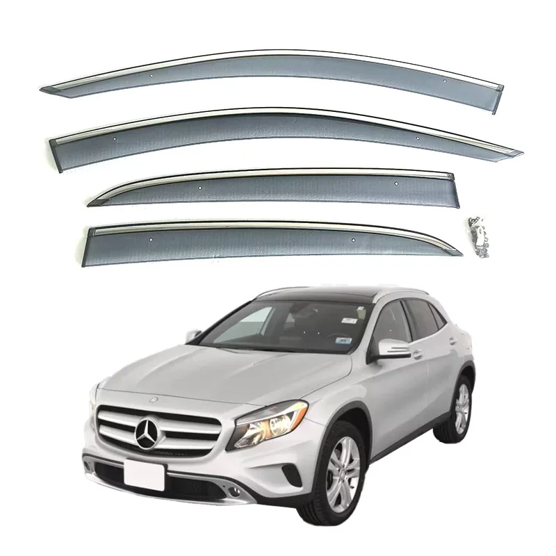 Suitable for Mercedes-Benz GLA250 220 200 car windows, rain and rain protection, eyebrow weather strips, PC stainless steel