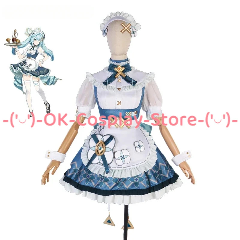 

Game Genshin Impact Faruzan Cosplay Costume Women Cute Maid Dress Halloween Carnival Uniforms Anime Clothing Custom Made