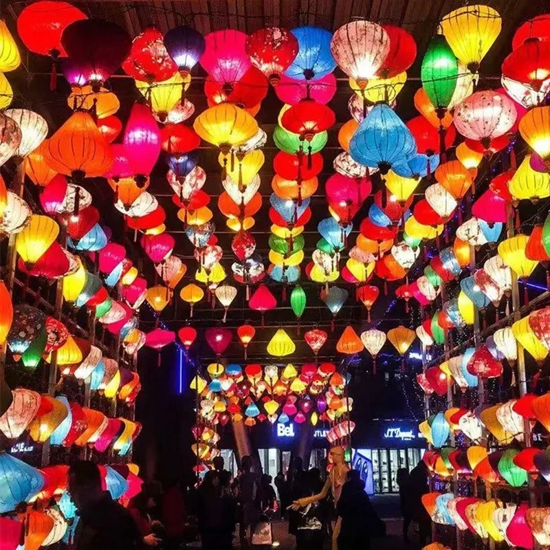 Classical Culture Lantern Chinese Traditional Lantern 12 Inch Flying Saucer Chinese Mid-Autumn New Year Hanging Decorations