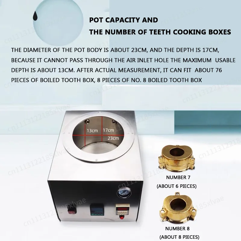 Dental Lab Pressure Polymerizer Pot Autoclave Equipment For Denture Injection Molding Processing