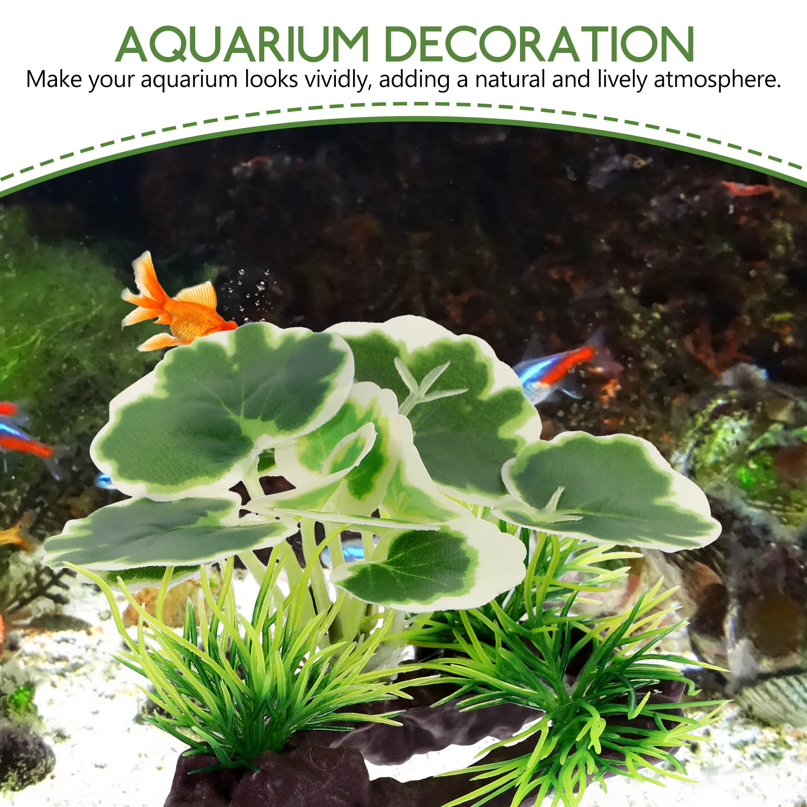 

Small Aquarium Artificial PVC Plant Fish Tank Decoration Realistic Lightweight Aquatic Plants Accessories Aquatic Plants