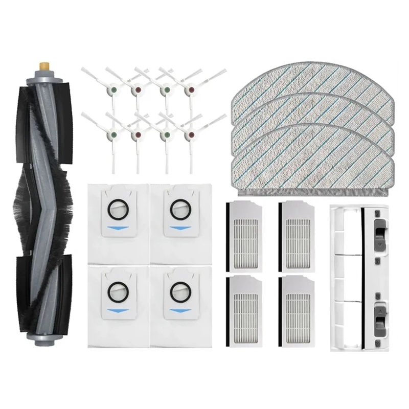 

Для Ecovacs T10 Plus / X1 Plus Запчасти для робота-пылесоса основная боковая щетка Hepa фильтр пылесборник Швабра тряпка аксессуары