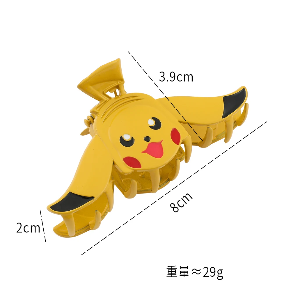 Kawaii Pokemon Pikachu Hairpin for Girl Hair Accessories Hair Claw Crab Clip for Women Anime Hairdress Jewelry Gifts