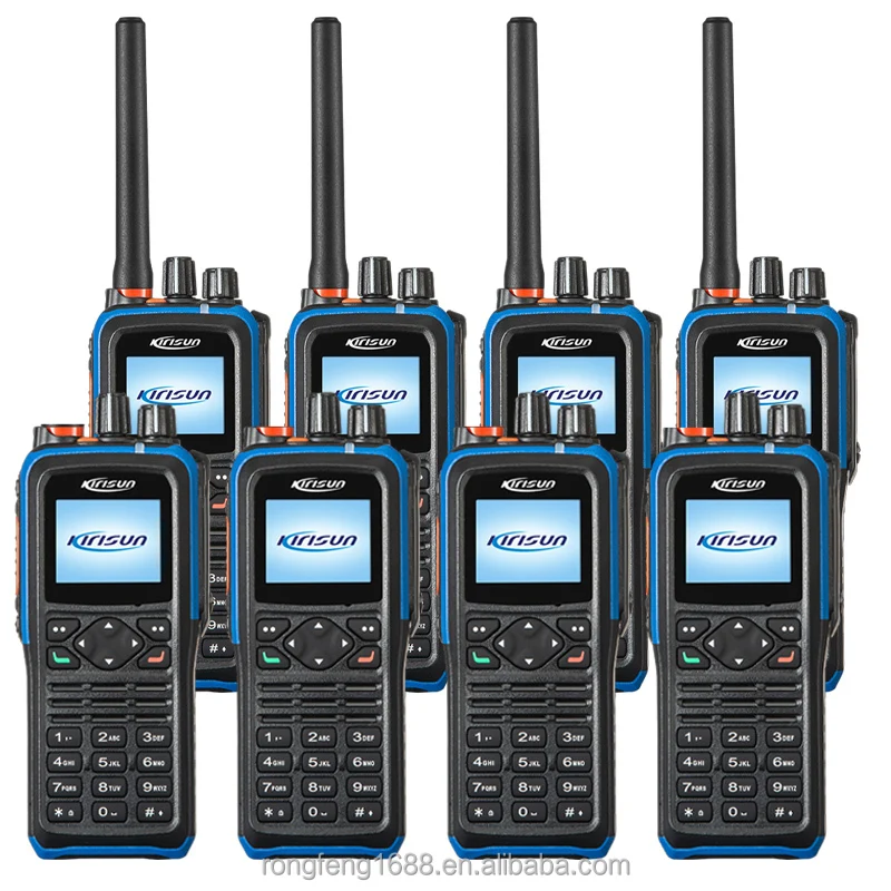 UHF Long Range Walkie-talkies IP68 Dustproof And Waterproof Mobile Transceiver Kirisun DP810 Digital DMR Portable Two-way Radio