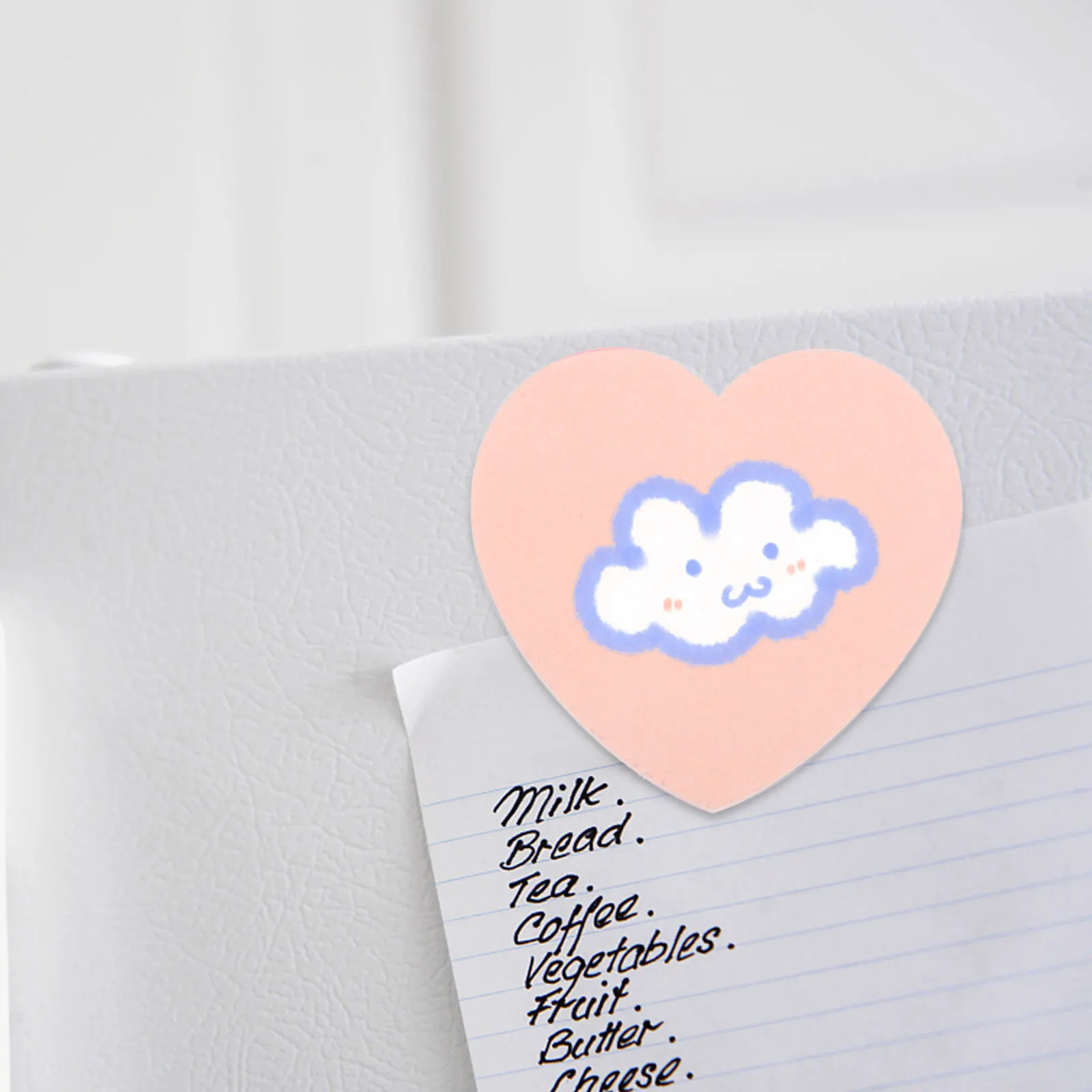 

4pcs Heart Shaped Memo Pads Adhesive Notes Portable Notepads For School Office Home Use Double Sided Writing Compact Sticky