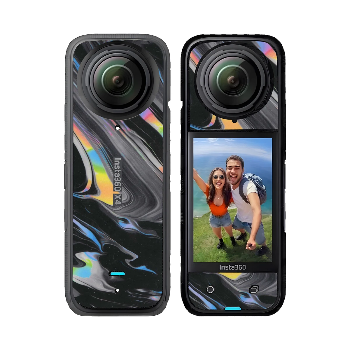 Motorcycle Riding Accessories Stickers For Insta360 X4 Panoramic Action Camera Decorative Protective Film Anti-scratch Decals