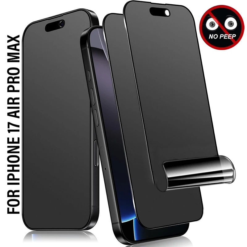 

For iPhone 17/17 Air/17Pro MAX Privacy Screen Protectors Soft Hydrogel Films Cover For iPhone17 Anti Spy Protective Film