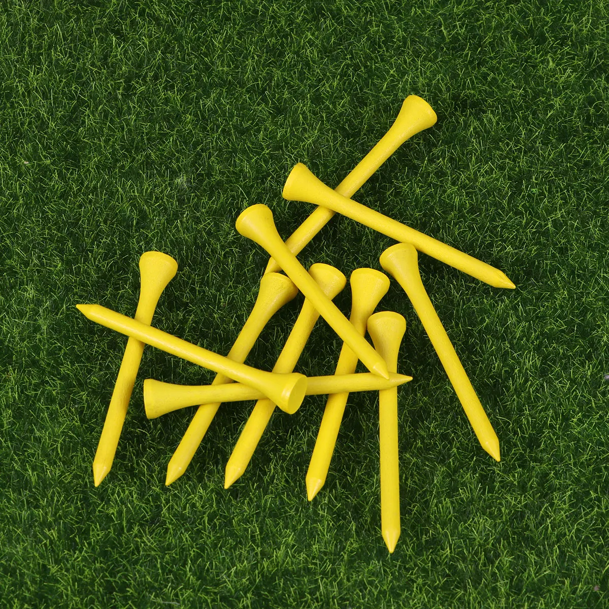 

100Pcs 7cm Golf Tees Reusable Yards Wooden High Quality Longer Straighter Drives Consistent Depth Accuracy Tees