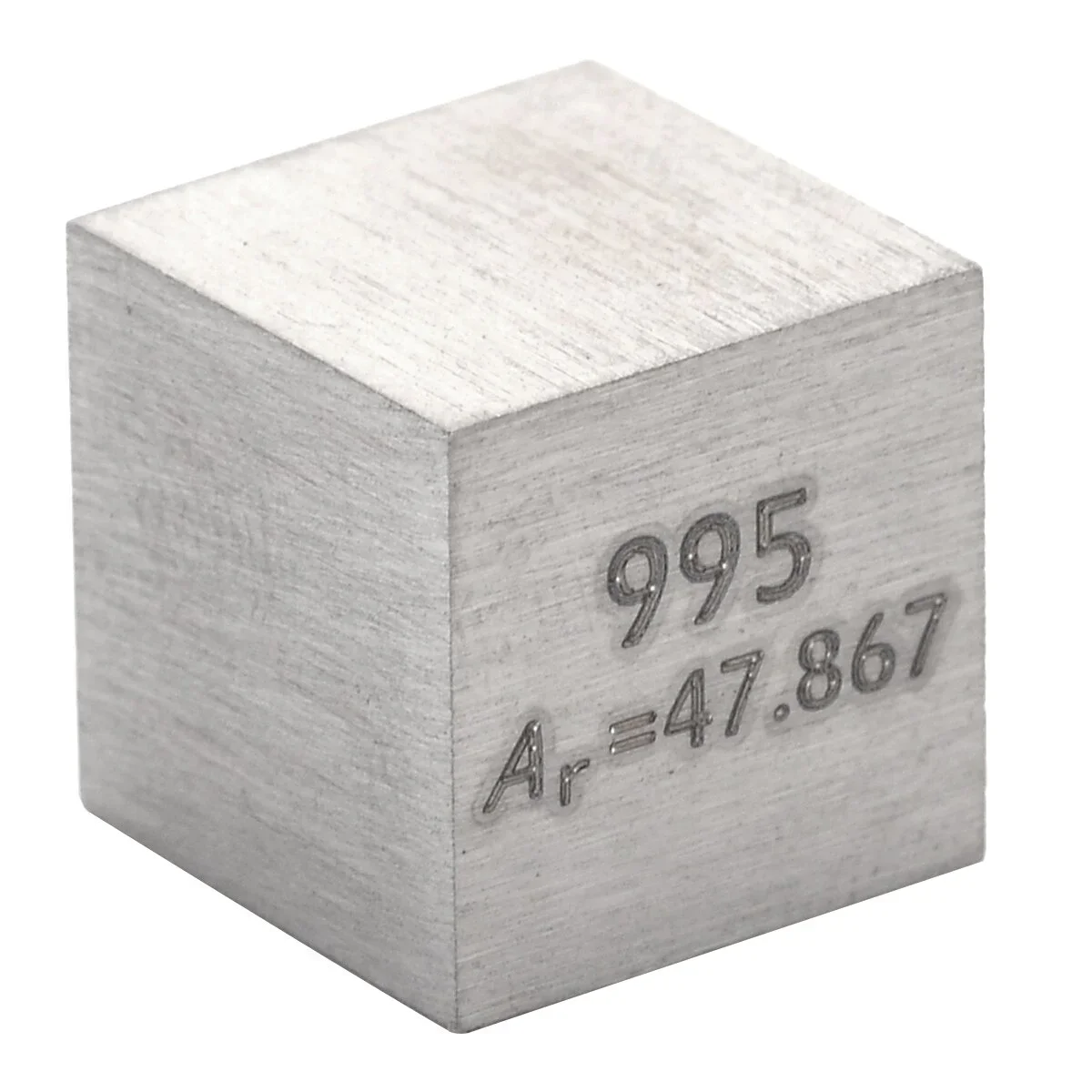 1 szt. 99,5% czystego tytanu o wysokiej czystości kostka Ti metalowy rzeźbiony element układ okresowy materiały dydaktyczne klasy 10x10x10mm