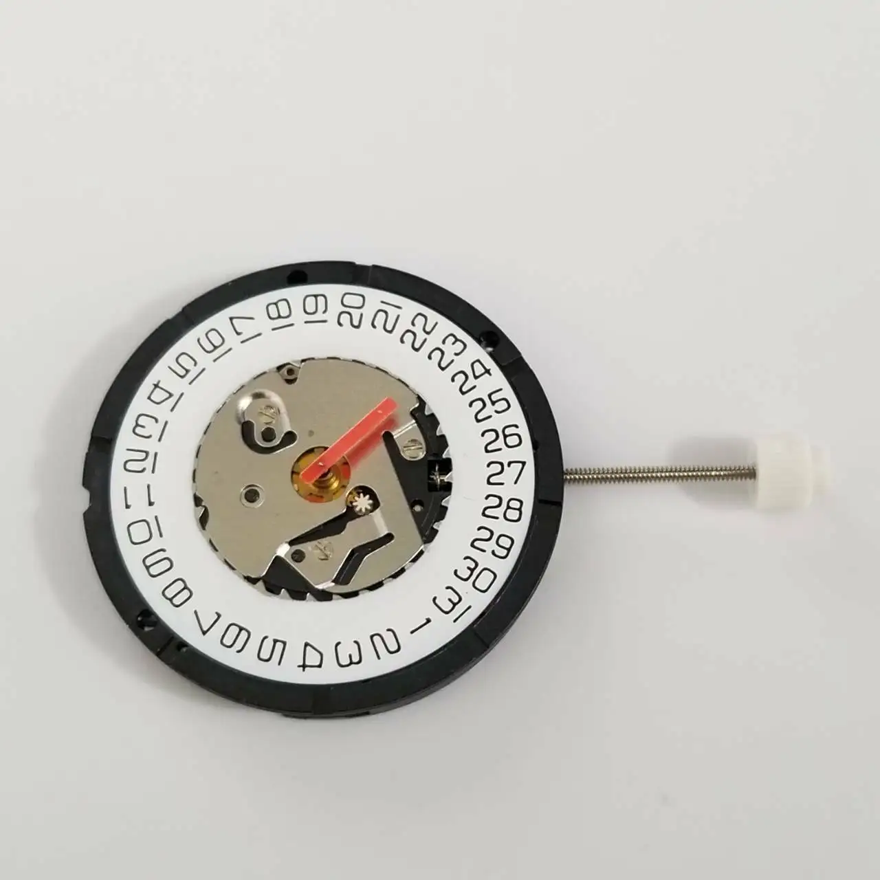 1PC 23.30mm 3-Hand Quartz Movement Date at 3, ISA 2320 Replacement Part with Battery & Stem for Watchmaker