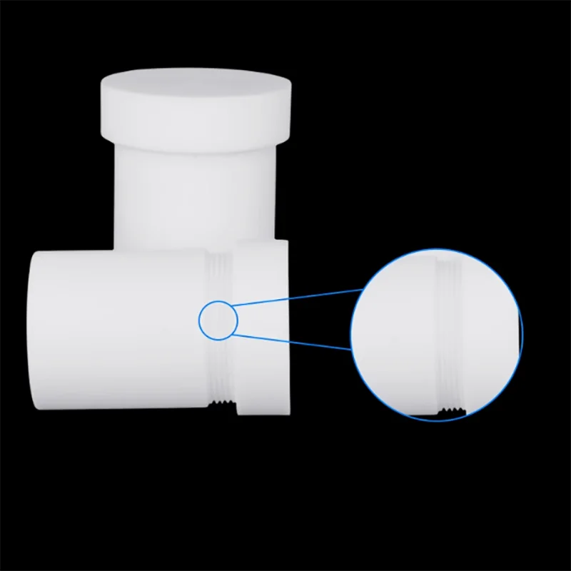 PTFE threaded reagent bottle high temperature corrosion resistance strong acid and alkali resistance straight reagent bottle