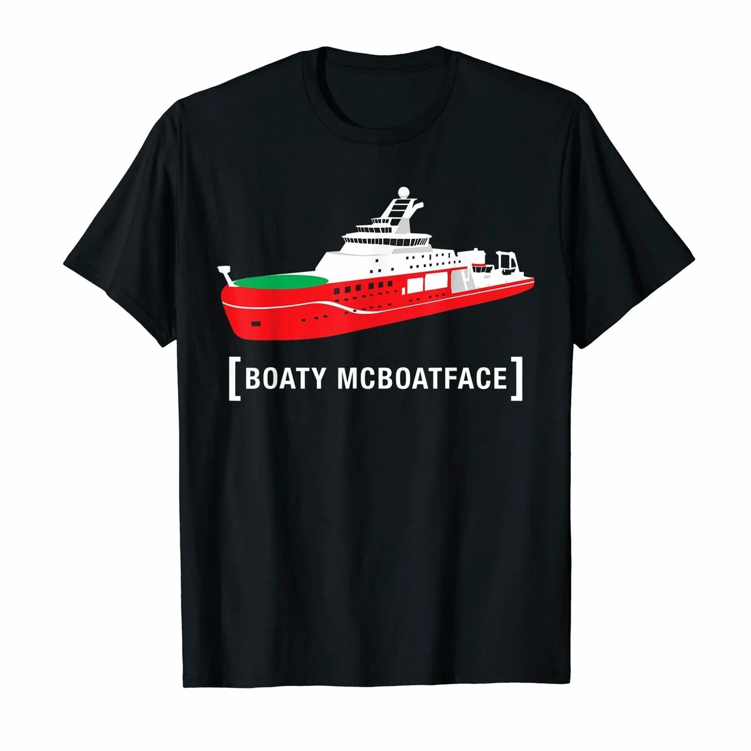 British Research Vessel Boaty McBoatface T Shirt New 100% Cotton Short Sleeve O-Neck T-shirt Casual Mens Top