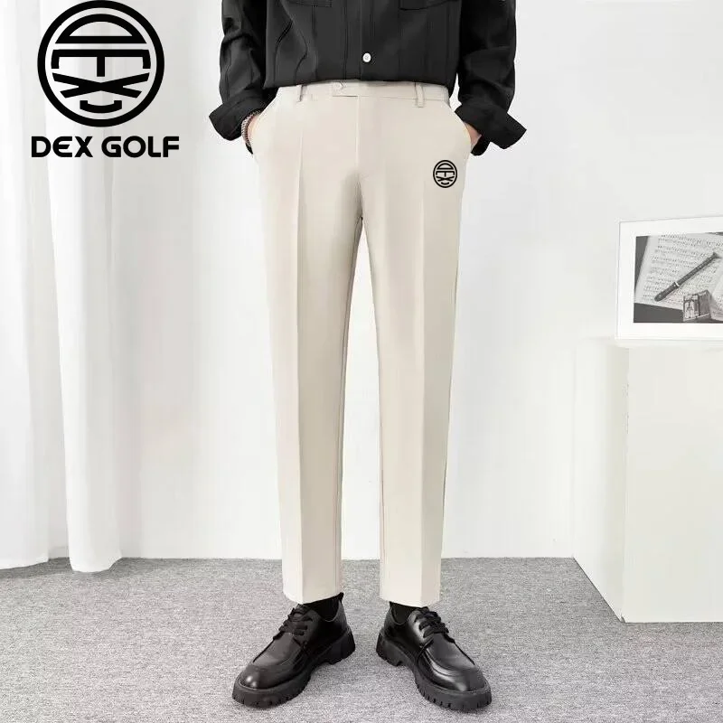 Golf pants men slim-fit drape casual suit pants men Korean version embroidered LOGO brand golf sports pants