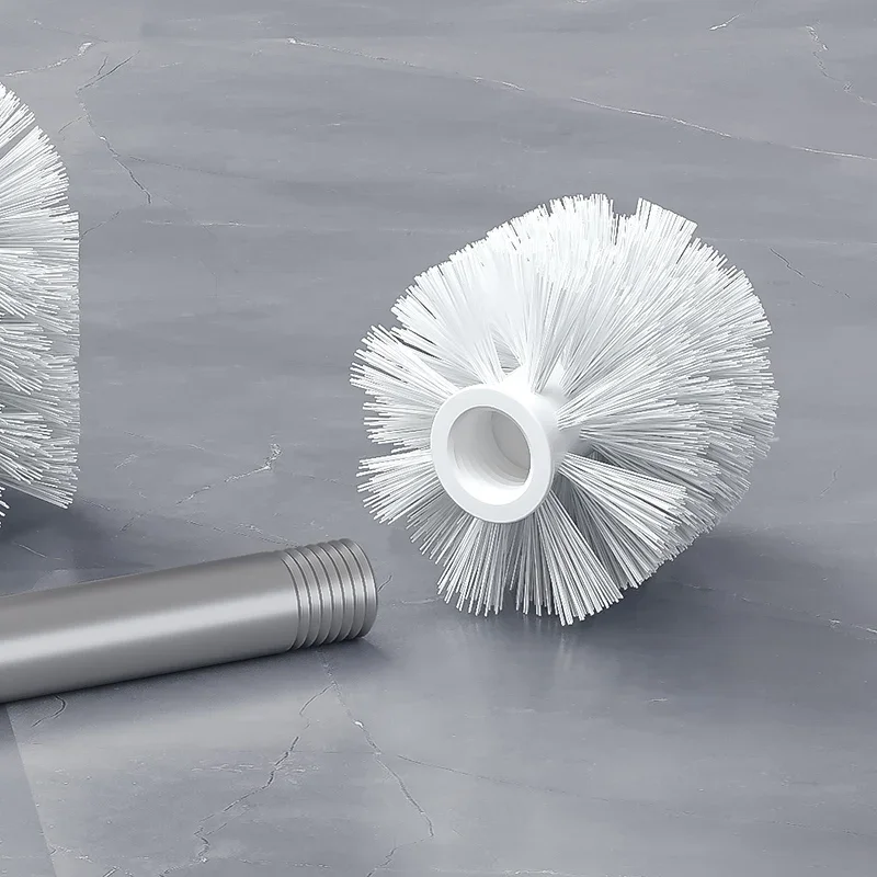 1 PC Replacement for Bathroom Cleaning Toilet Brush White and Black Head Hold Bathroom Tool image 6