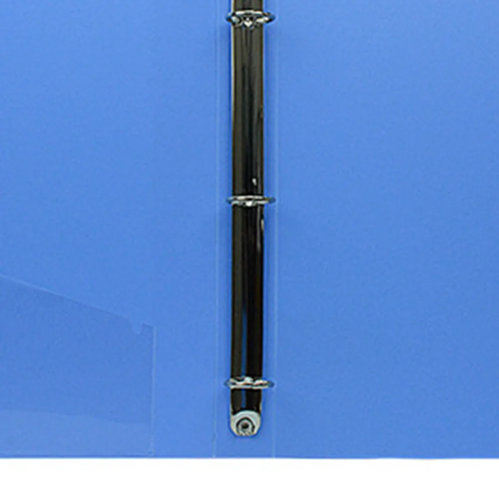

A4 Size Plastic File Folders Three Hole Document Organizer for Home Office School Use Blue Plastic File Folders