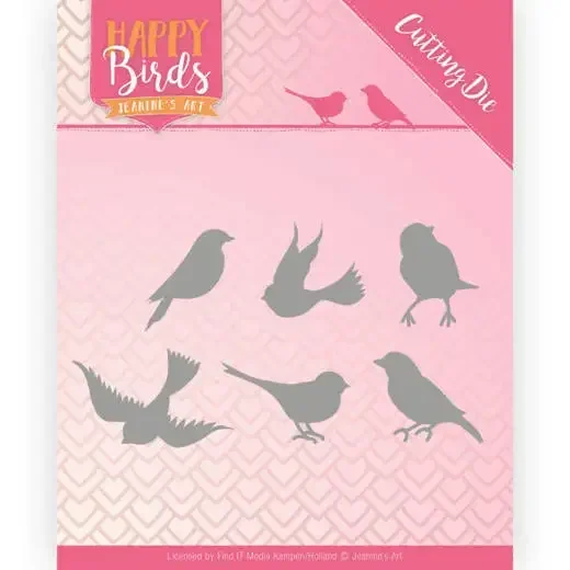 Piggy Craft metal cutting dies cut die mold Flower border bird series Scrapbook paper craft knife mould blade punch stencils die
