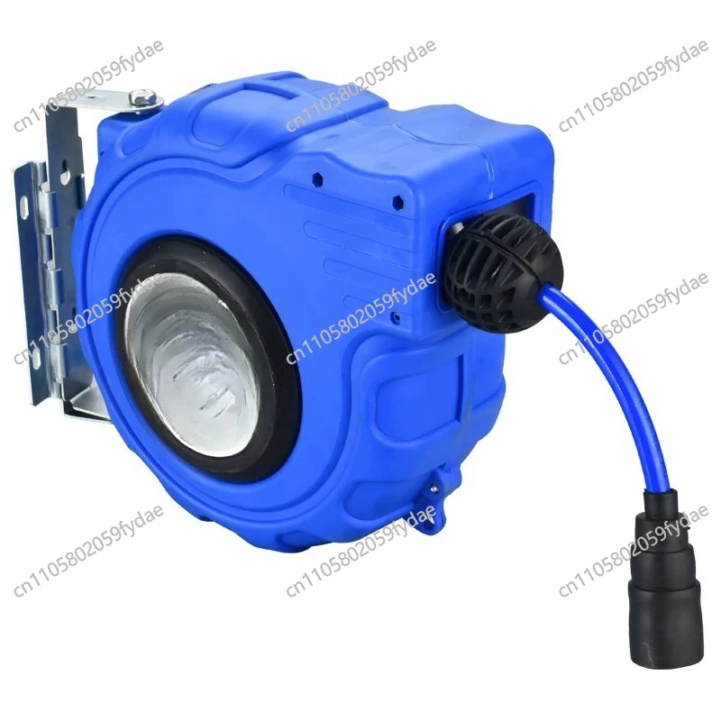 Automatic Retractable Hose Reel with PU Cloth-Lined Hose for Pneumatic Tools 12x8mm Air Hose/Air Blower Hose