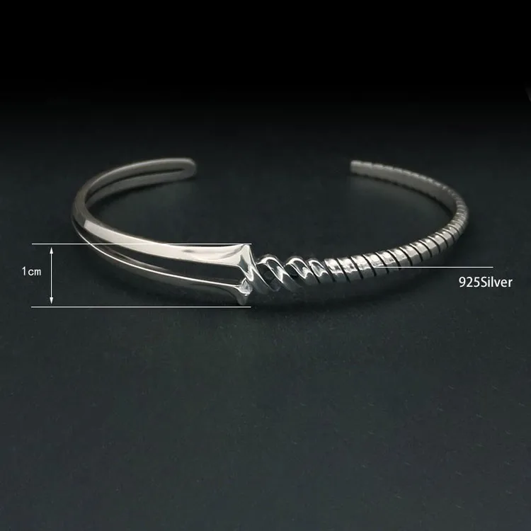 Titanium Steel Spear Of Longinus Adjustable Open Cuff Bracelet Bangle For Women Men Party Cosplay Jewelry Accessories Gift