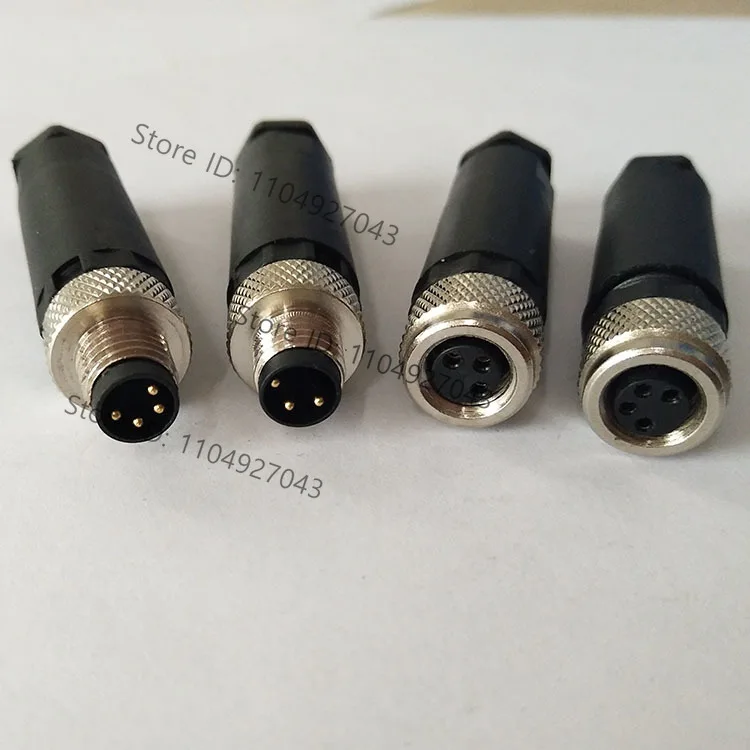 M8 connector Spot M8 cable 3-pin 4-pin pinhole male and female waterproof aviation plug Sensor straight
