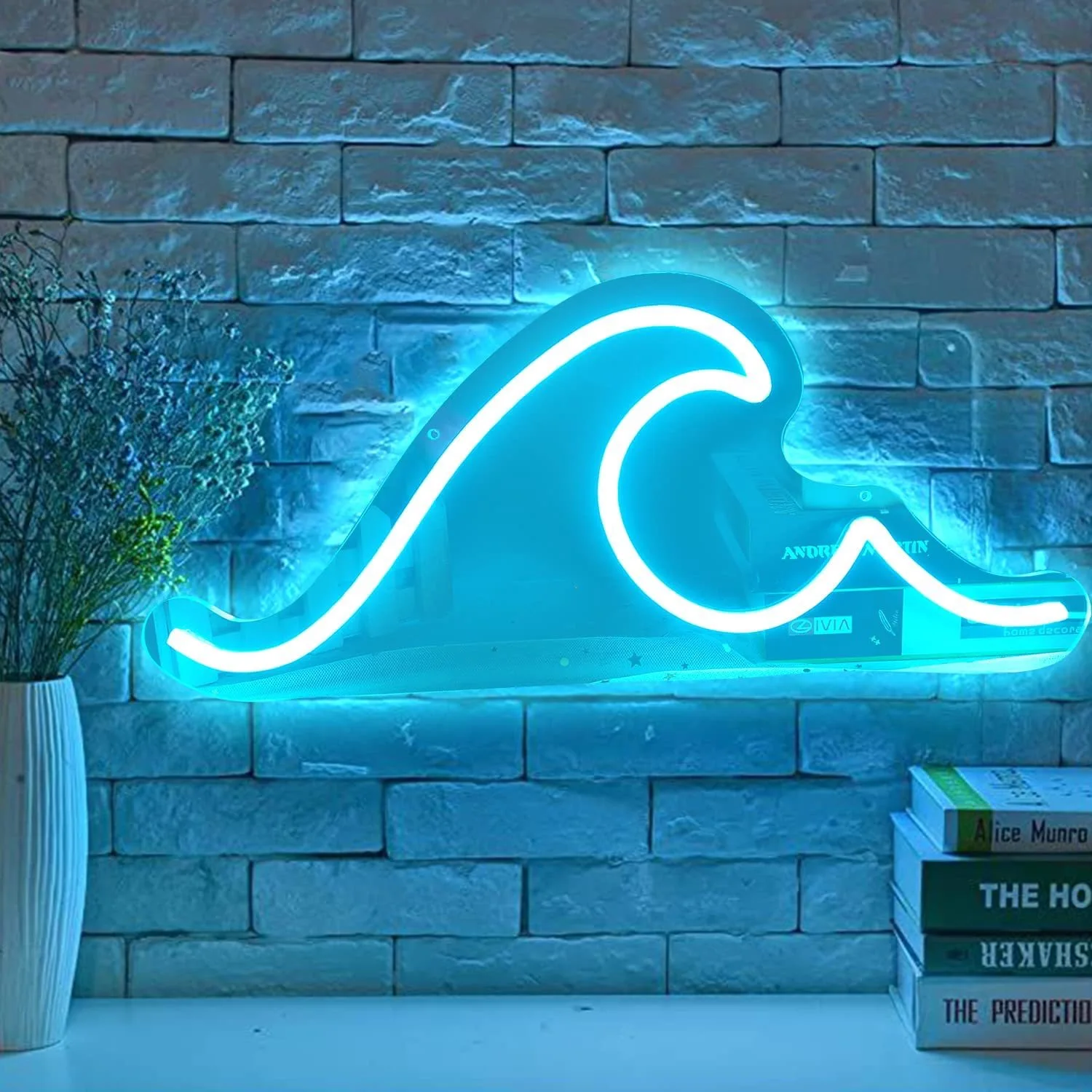 Wave Neon Signs Nature Ocean Bedroom Wall Decor Custom Led Neon Sign Personalized Gift Home Decoration USB Night Light