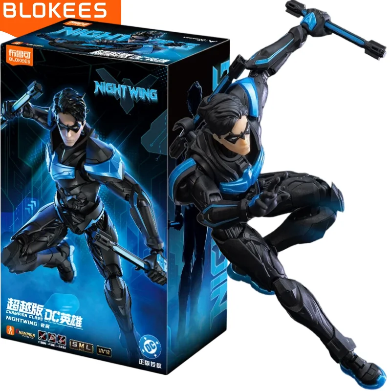 

Коллекционная фигурка Blokees DC Justice League Nightwing, 15 см, сборная кукла с подвижными суставами, модель, подарки на день рождения