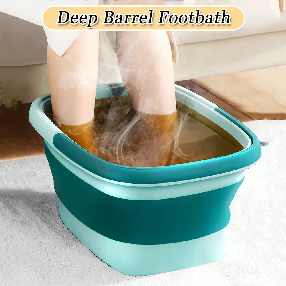 Foldable Foot Bath For Foot Soaking Tub , Foot Soak Tub With Handle And Massage Points Foot Soak Tub With Handle And Massage Points For Foot Spa Treatments , Camping , Collapsible Laundry Tub