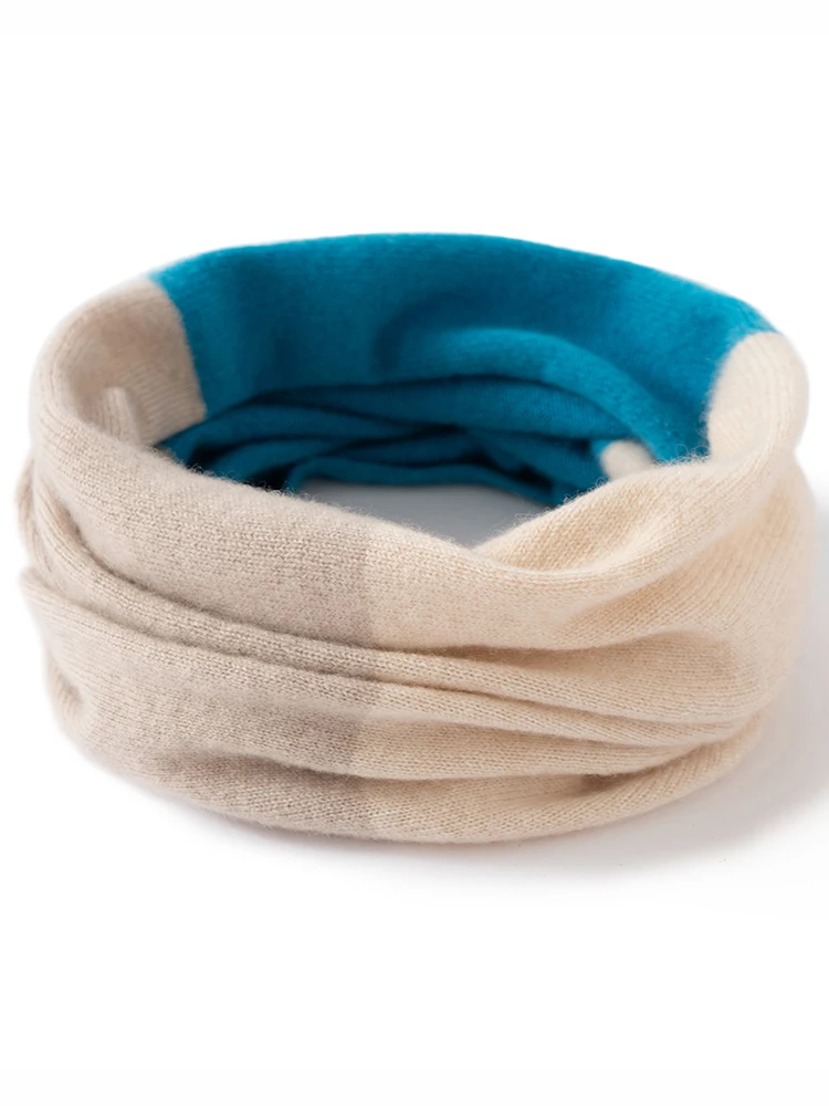 TLOML 新しい女性の 100% カシミヤ 3 色カシミヤスカーフ秋冬ソフト暖かいラップカシミヤニット高品質シックなトップス