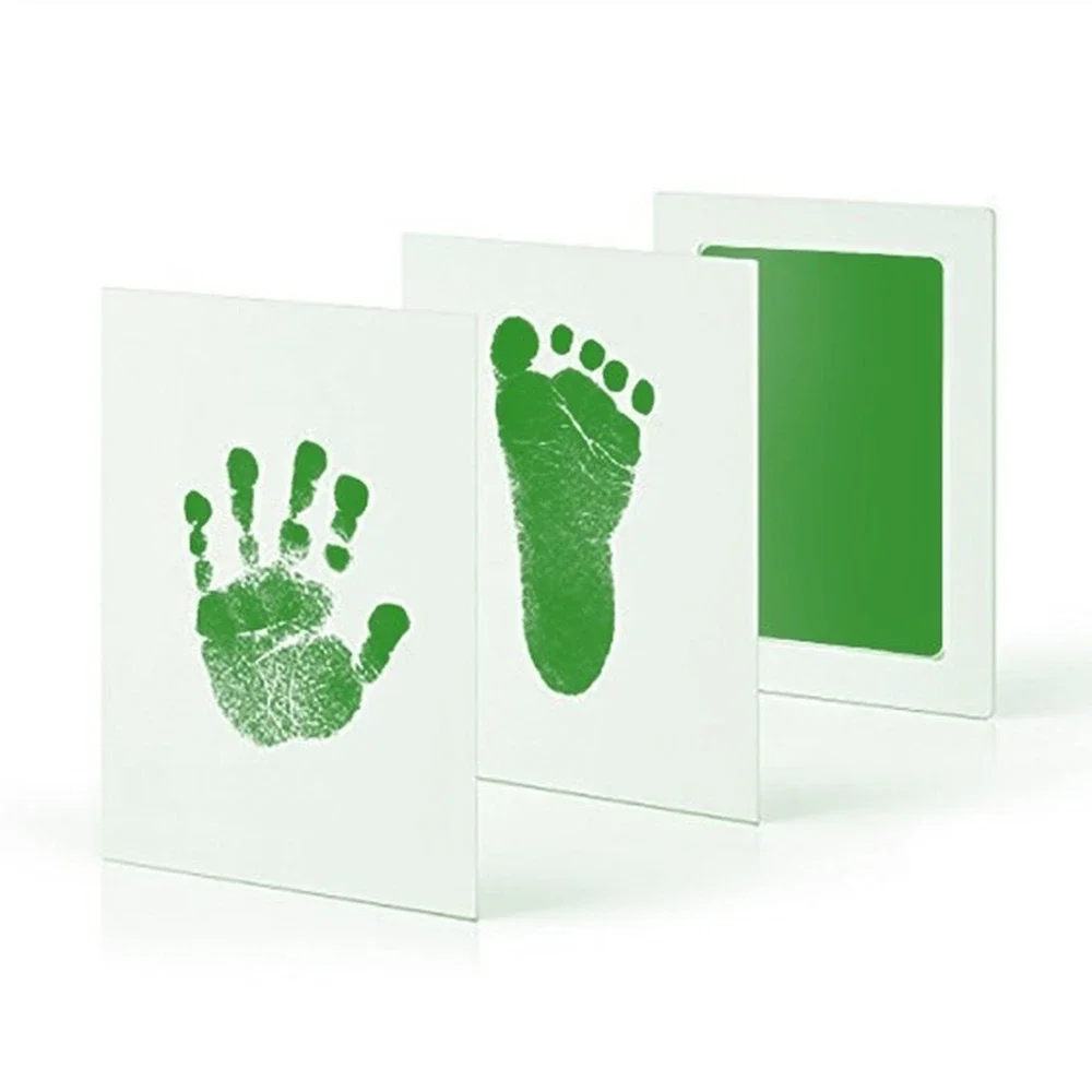 Baby Footprint Handprint Ink Pads Baby Pet Paw Prints Souvenir Safe Non-toxic Ink Pads Kits for Baby