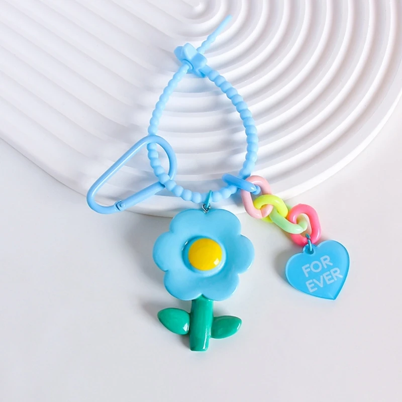 DIY Jewelry Key Chain Self-Locking Lanyard Strap Candy-Colored Five-Pointed Star Silicone Rope 22cm Dress Tags Rope