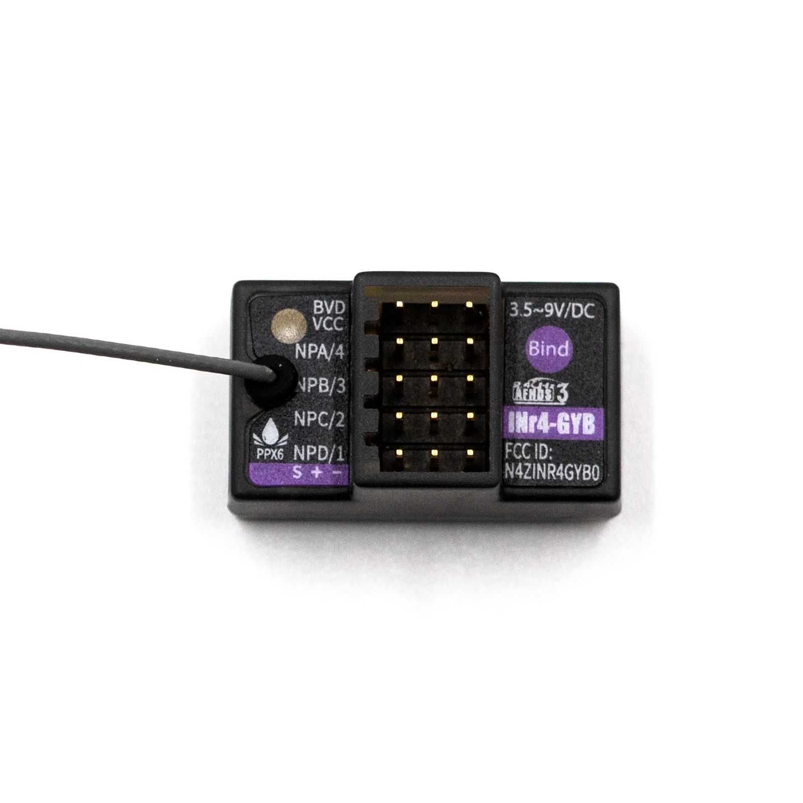 Flysky  INR4-GYB 4CH Receiver Built-in Height  for Flysky NB4, Noble Lite, Noble Pro Radio Transmitter INr6-HS 2.4GHz 6CH AFHDS