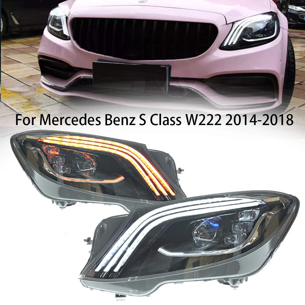 Car led Headlight Assembly for 2014-2018 Mercedes-Benz S class W222 DRL daytime running Light turn signal