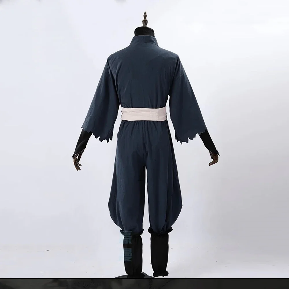 Gabimaru Cosplay Costume Anime Jigoku Raku Hell's Paradise Jigokuraku Uniform Pants Kimono Samurai Ninja Outfits Wig Shoes Set