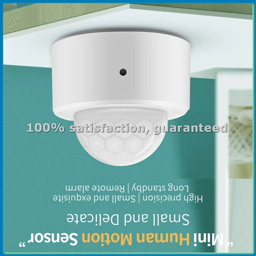

2 шт. 2-в-1 датчик движения Tuya Zigbee 3.0 PIR, охранная сигнализация от кражи, датчик движения человека, Wi-Fi, умный датчик освещенности - A10G
