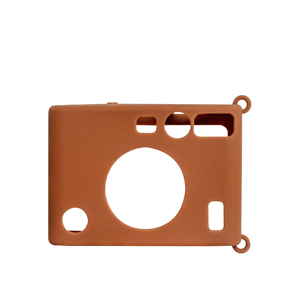 Para fujifilm instax mini evo câmera instantânea de alta qualidade silicone macio capa protetora saco transporte (sem alça)