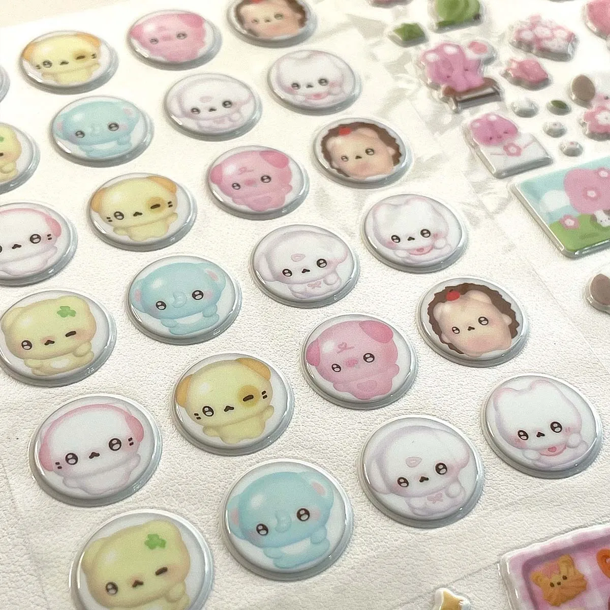 

Cute 3D Girl Character Stickers Foam Sticker Scrapbook Collage Journal Deco Stickers Phone Decor Supplies