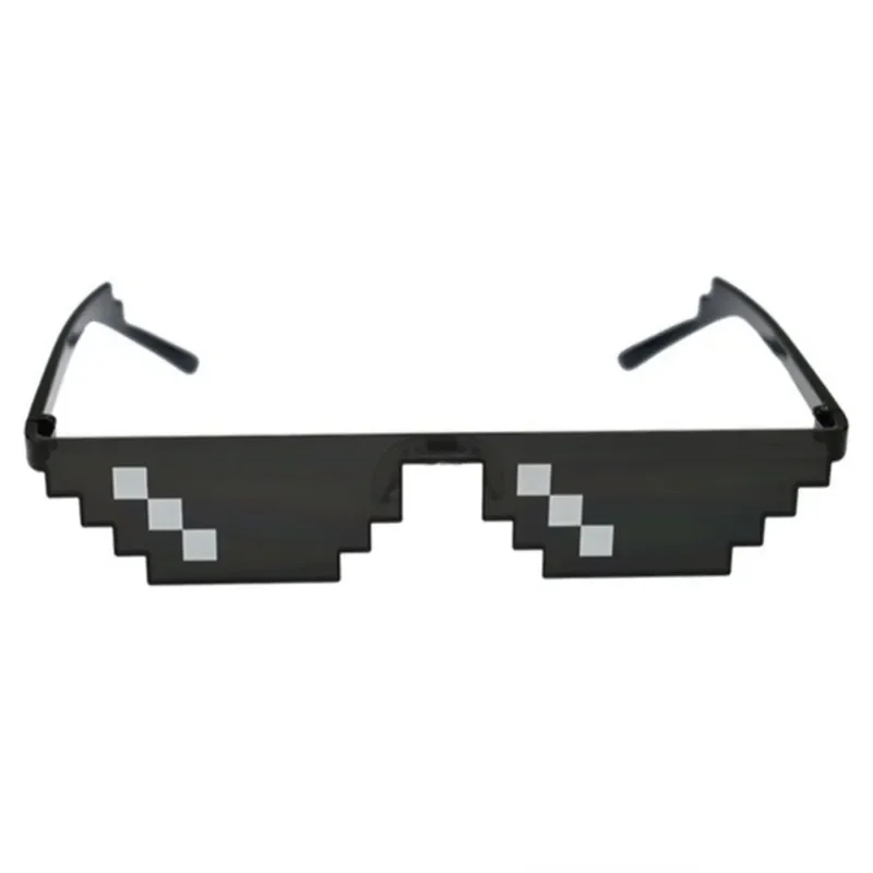 8 Bit Thug Life Sunglasses Pixelated Men Women Brand Party Eyeglasses Mosaic UV400 Vintage Eyewear Unisex Gift Toy Glasses