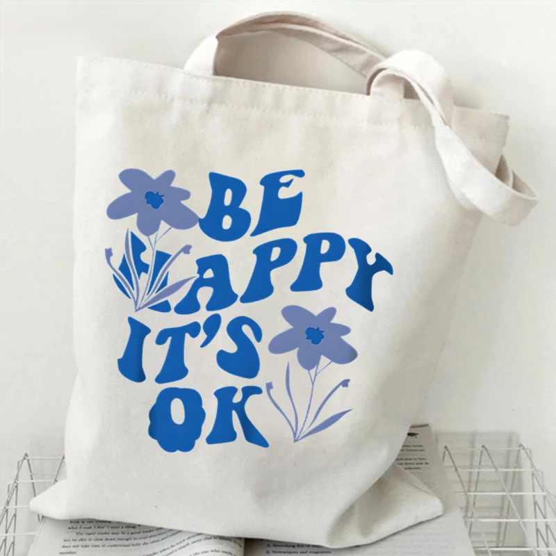 

2026 New Canvas Tote Bag Eco Friendly Large Capacity Shopping Bag Casual Shoulder Bag For Women Daily Use