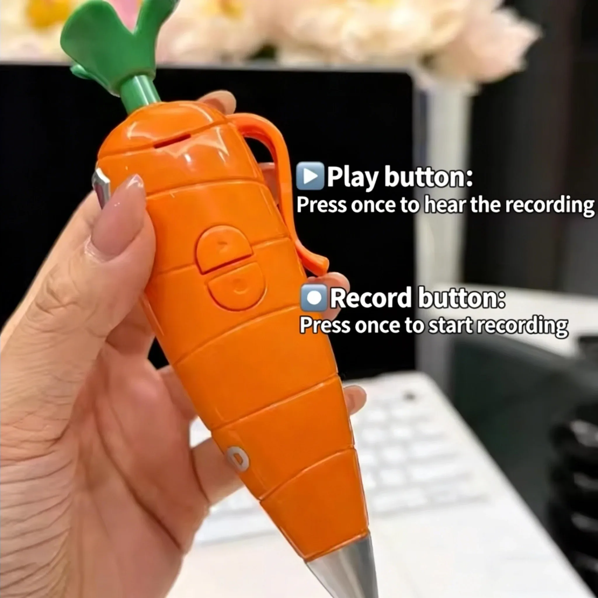 1/3/6pcs Zootopia Carrot Voice Recorder Pen Cartoon Kids Ballpoint Pen That Can Be Recorded Creative Multi Functional Pens Gift image 5
