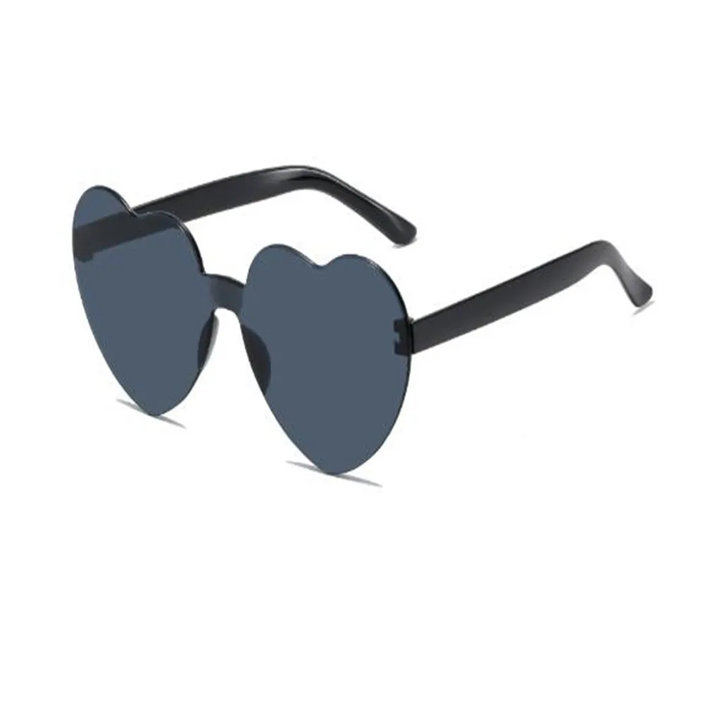 

Черные солнцезащитные очки в форме сердца без оправы, очки в форме сердца, солнцезащитные очки в форме сердца для женщин, цветные солнцезащитные очки, вечерние сувениры