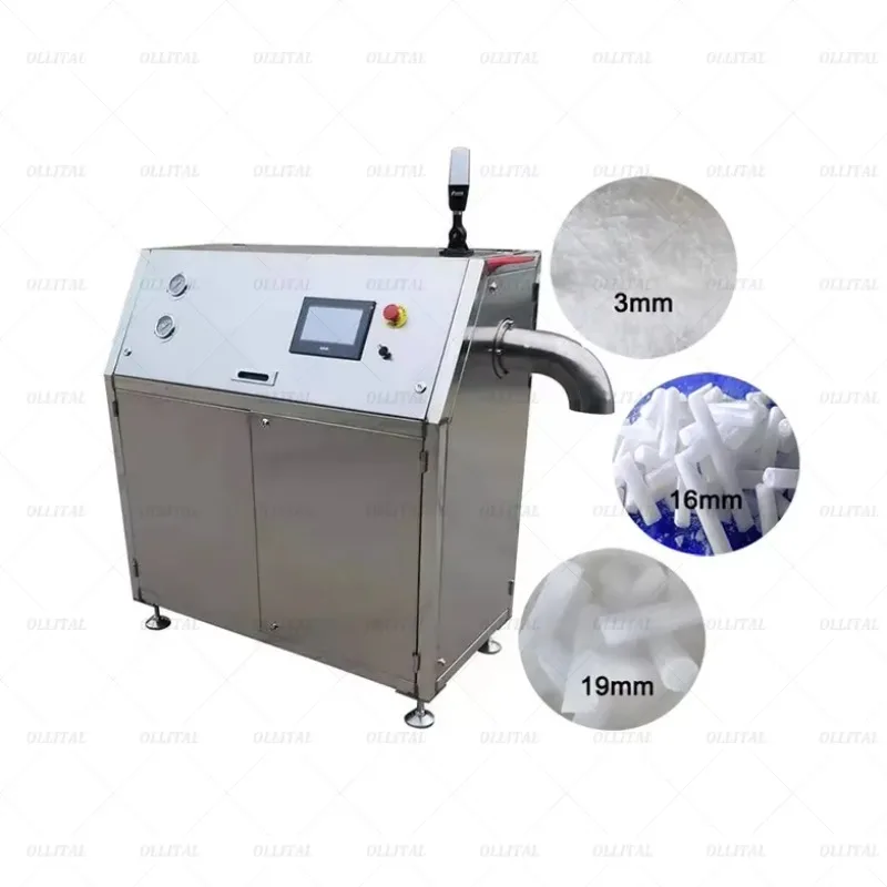 Customized Large Output Industrial Dry Ice Maker Granulated Dry Ice Pelletizer Machine Blocks Flake Dry Ice Making Maker With Pr