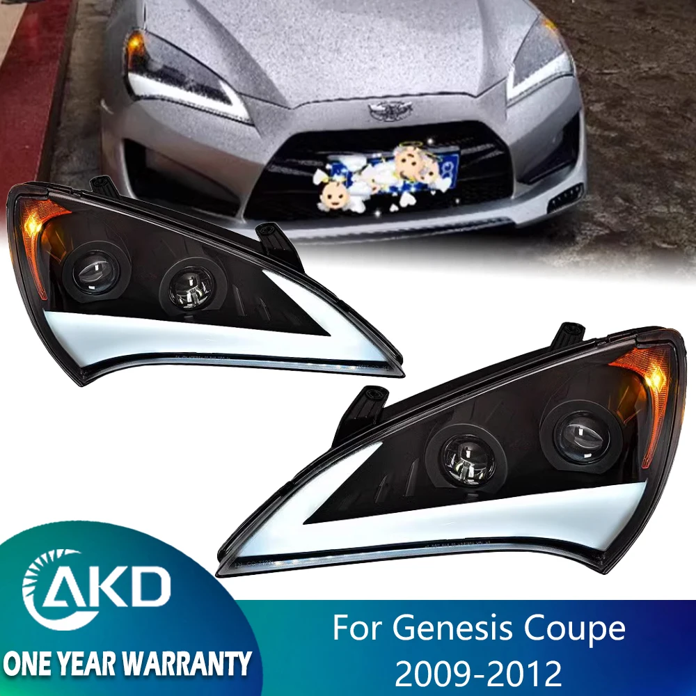 Headlight For Genesis Coupe LED 2009-2012 Head Lamp Car Styling DRL Signal Projector Lens Auto Accessories Front Ligh