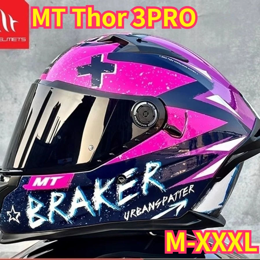 

Мотошлем MT Thor 3PRO, полнолицевой, всесезонный, обновленная модель для мужчин и женщин
