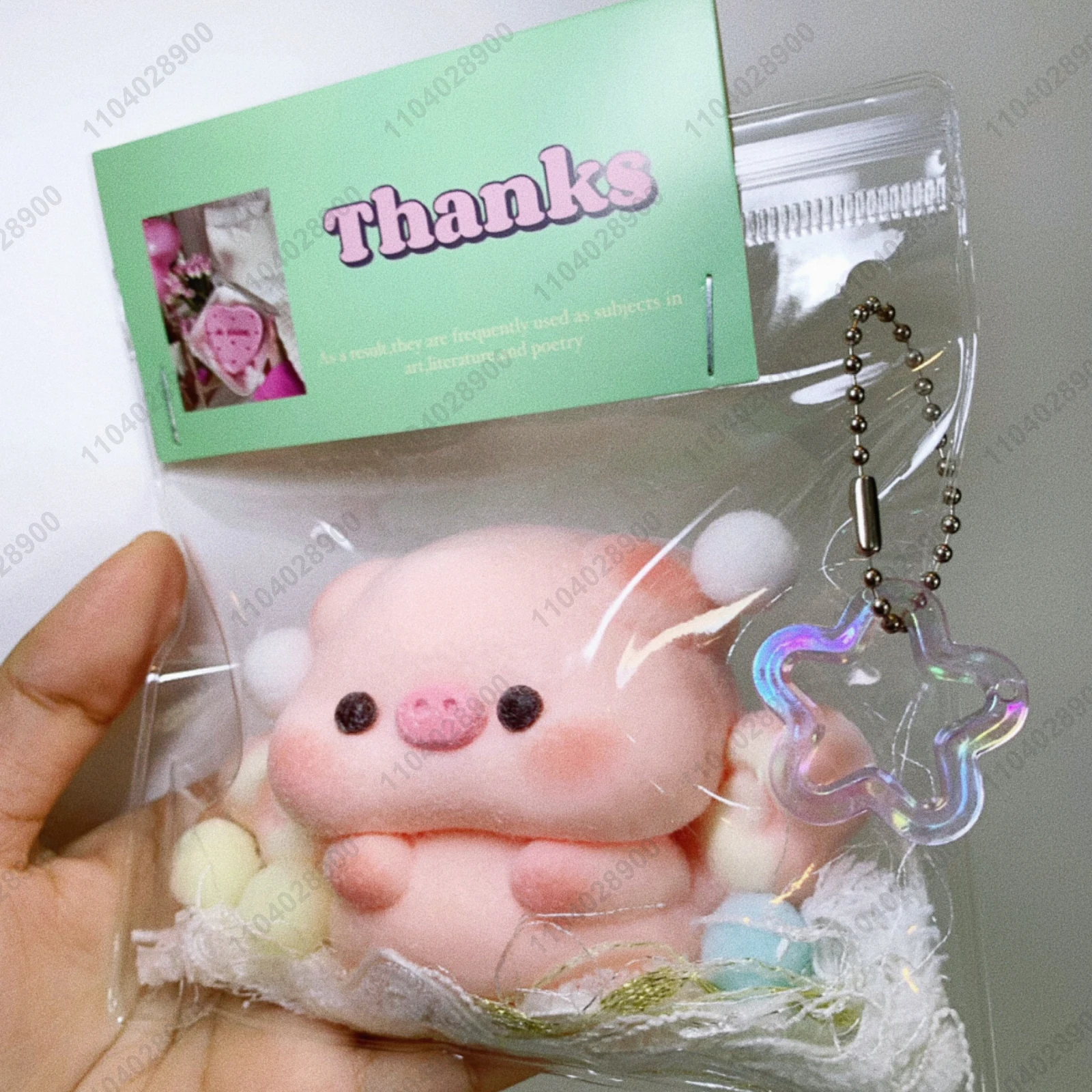 Piggy Taba Squishy Silicone Fuzzy Cute Pink Angle Pig Mochi Toy Mushy Squeeze Toy Hand Relax Stress Relief Gift Toys