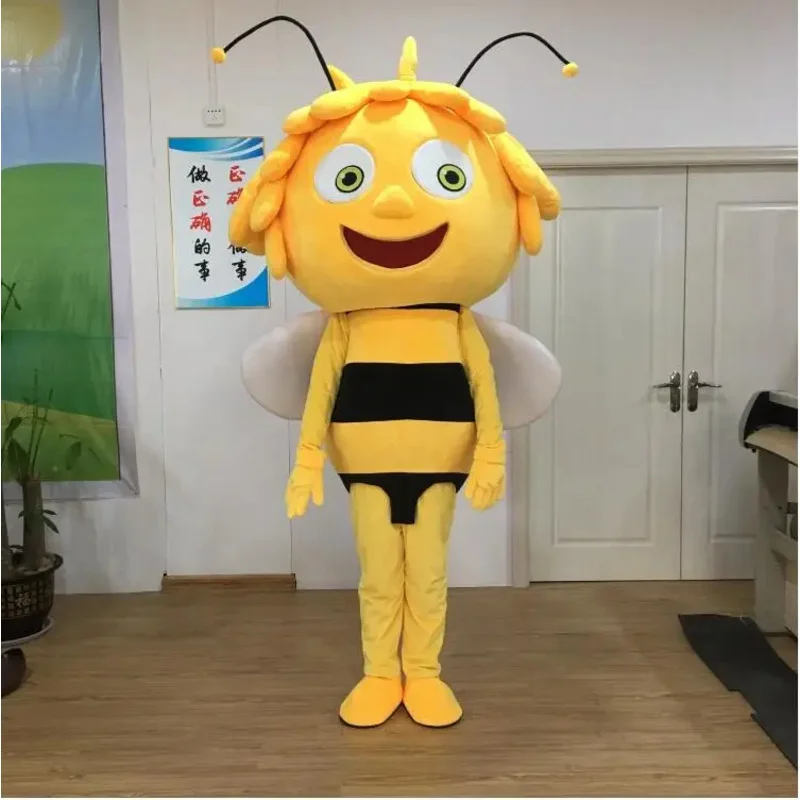 2024 New Character Maya Bee Mascot Costume Adult Cartoon Character Outfit Suit World Exposition Department Store