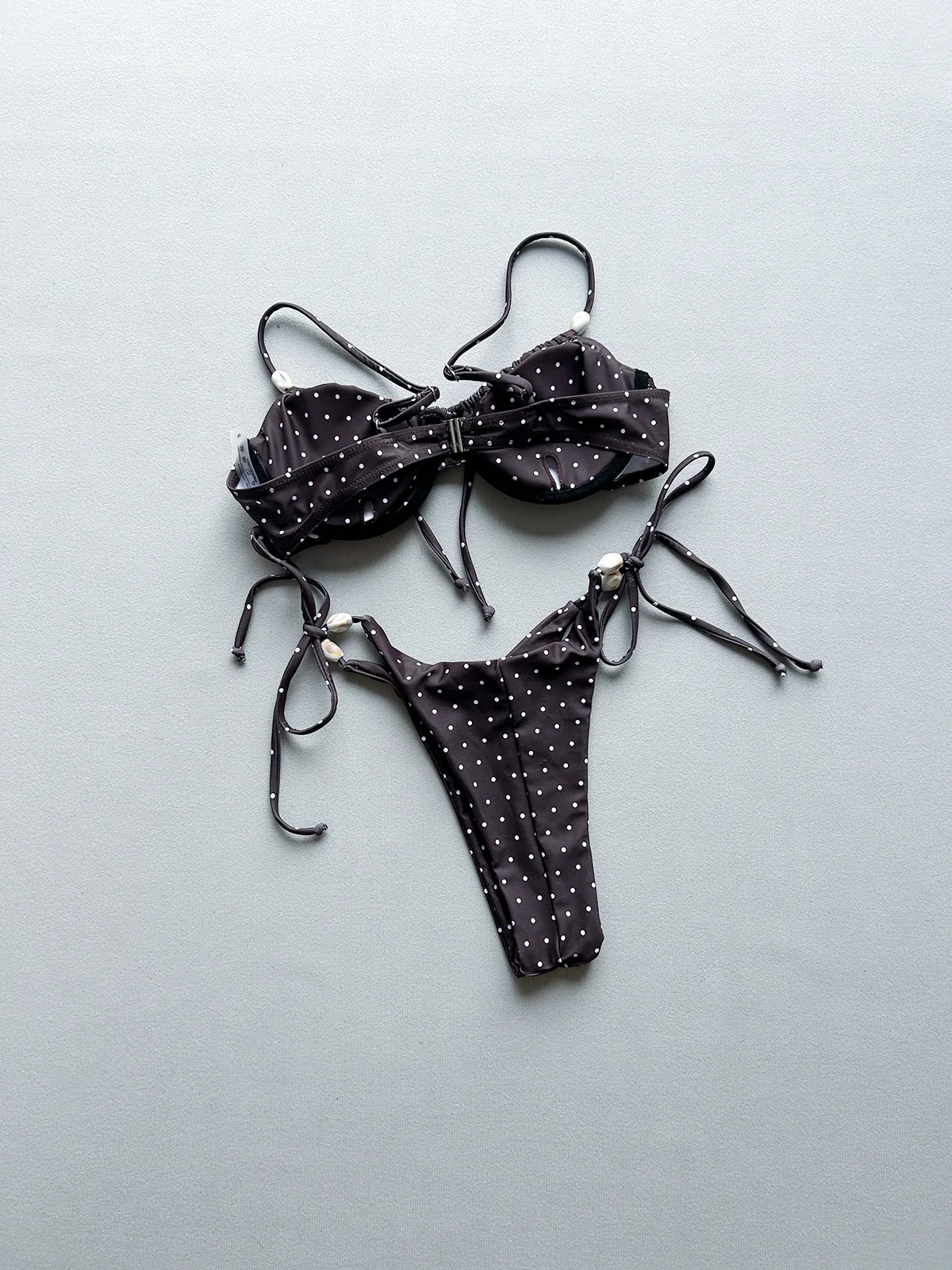 2026 Sexy Einfarbiger Bikini Badeanzug Damen Zweiteiliger Badeanzug Grenzüberschreitender Handel Einfarbiges Bikini-Set für Damen – Detail 11