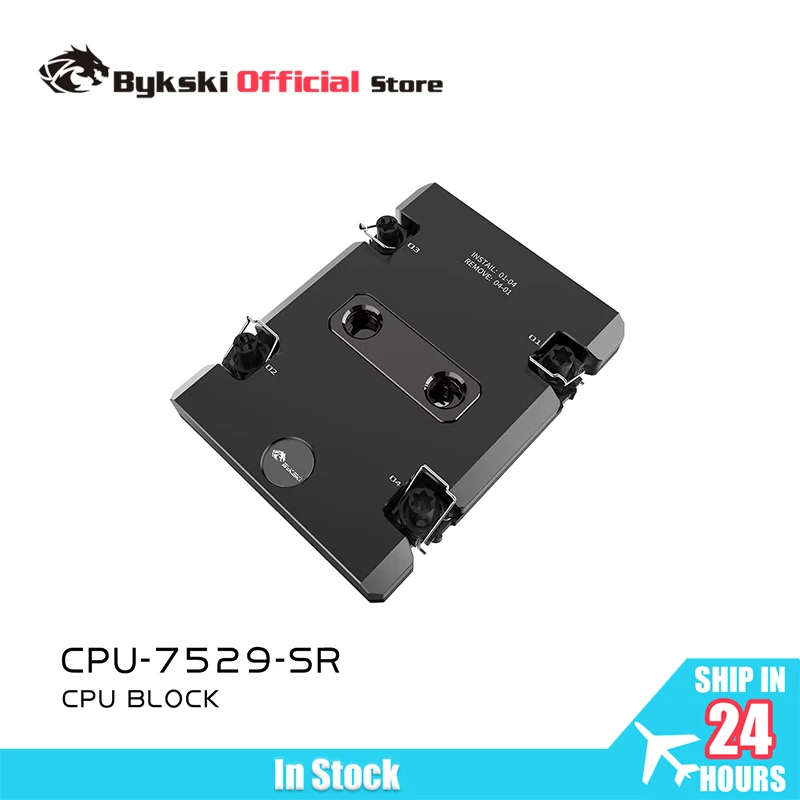 

Bykski CPU Water Block Use for INTEL LGA7529 Server AI Cloud Computing Liquid Cooling All-Metal Black / CPU-7529-SR